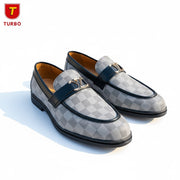 Premium Checkered Loafers – Classic Elegance with Modern Luxury