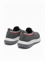 Men's TurboFit Grey Knit Slip-On Casual & Walking Shoes