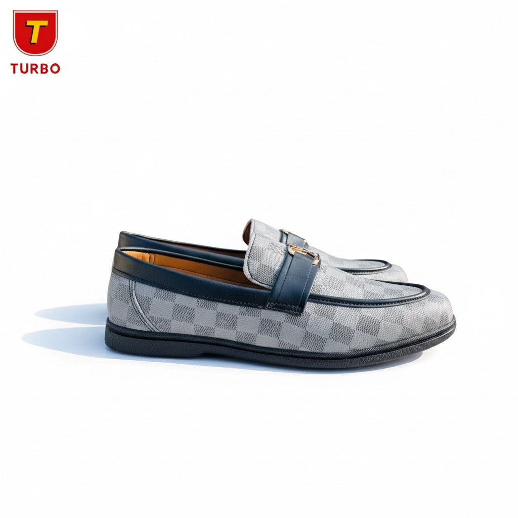 Premium Checkered Loafers – Classic Elegance with Modern Luxury