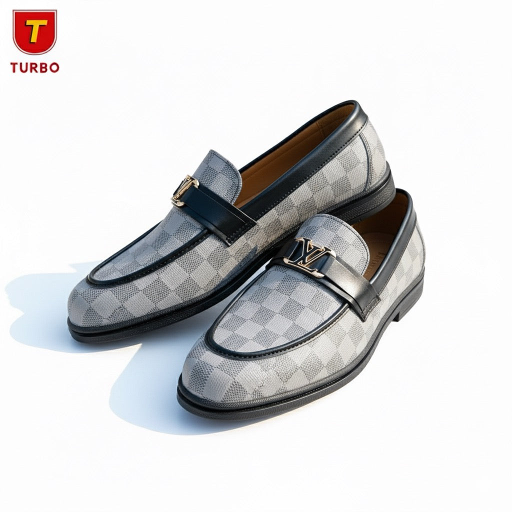 Premium Checkered Loafers – Classic Elegance with Modern Luxury